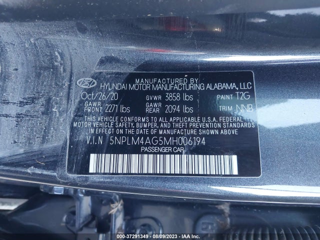 Hyundai ELANTRA SEL 2021 5NPLM4AG5MH006194 Image 9