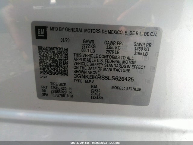 Chevrolet BLAZER RS 2020 3GNKBKRS5LS626425 Image 9