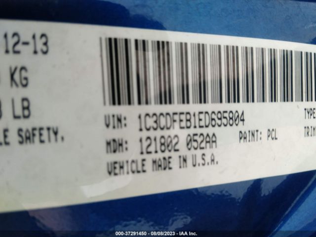 1C3CDFEB1ED695804 Dodge DART GT