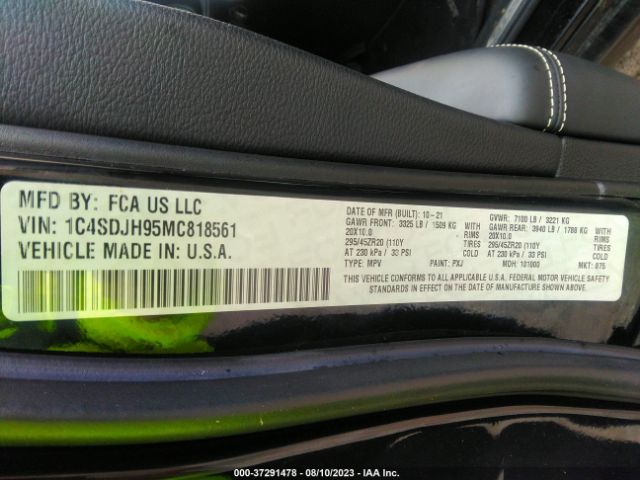 2021 DODGE DURANGO 1C4SDJH95MC818561 Photo 8