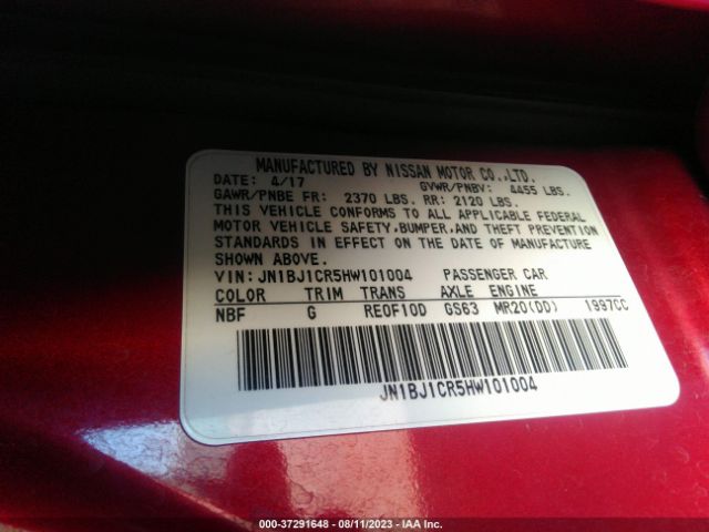 JN1BJ1CR5HW101004 Nissan Rogue Sport Sl