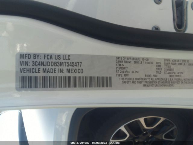 3C4NJDDB3MT545477 Jeep Compass Trailhawk