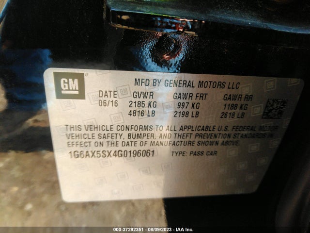 1G6AX5SX4G0196061 Cadillac Cts Sedan Luxury Collection Awd