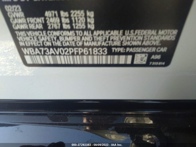 2023 BMW 4 Series, VIN: WBA73AV02PFP61833