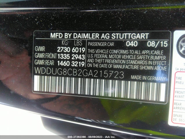 Mercedes-Benz S-class S 550 2016 WDDUG8CB2GA215723 Image 9
