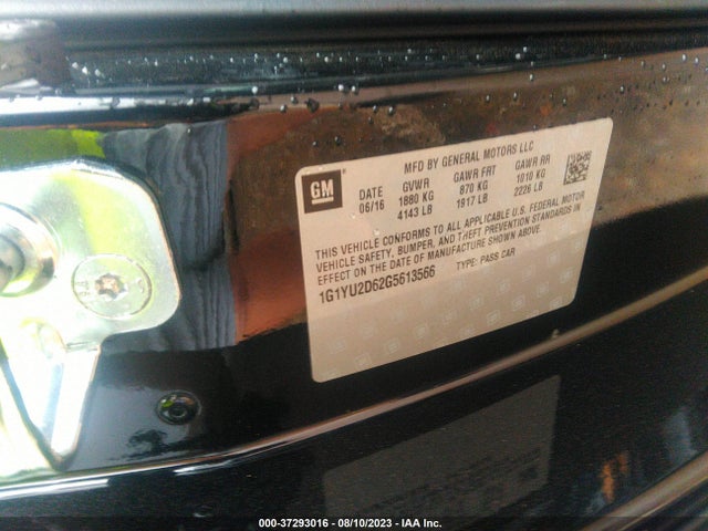 1G1YU2D62G5613566 Chevrolet Corvette Z06