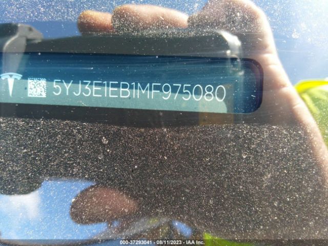 5YJ3E1EB1MF975080 Tesla Model 3 Long Range