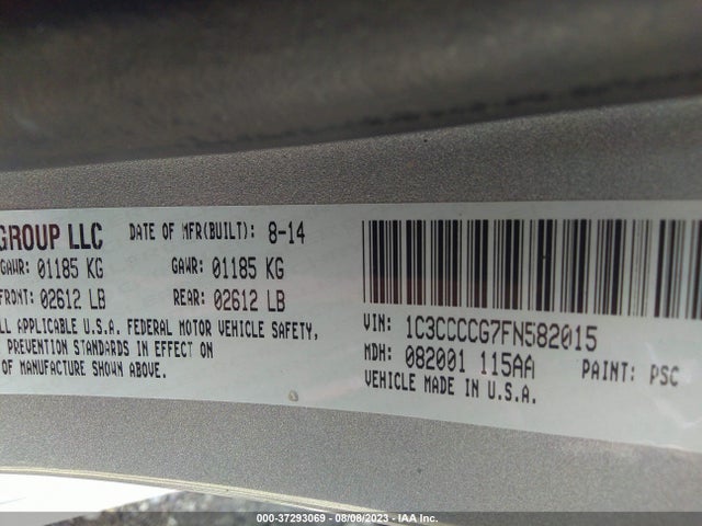 Chrysler 200 C 2015 1C3CCCCG7FN582015 Image 9