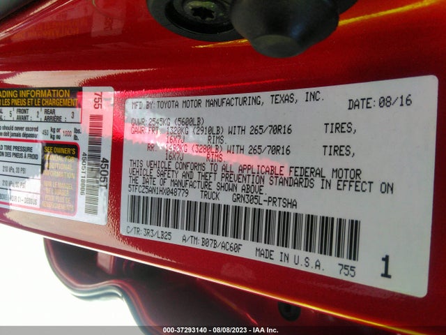 Toyota Tacoma Trd Pro 2017 5TFCZ5AN1HX048779 Image 9