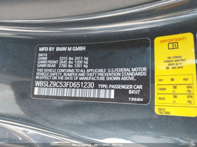 WBSLZ9C53FD651230 BMW M6