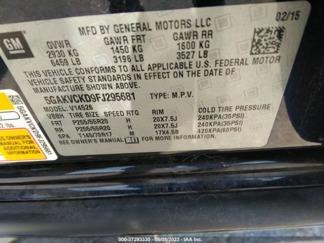 5GAKVCKD9FJ295681 Buick Enclave Premium