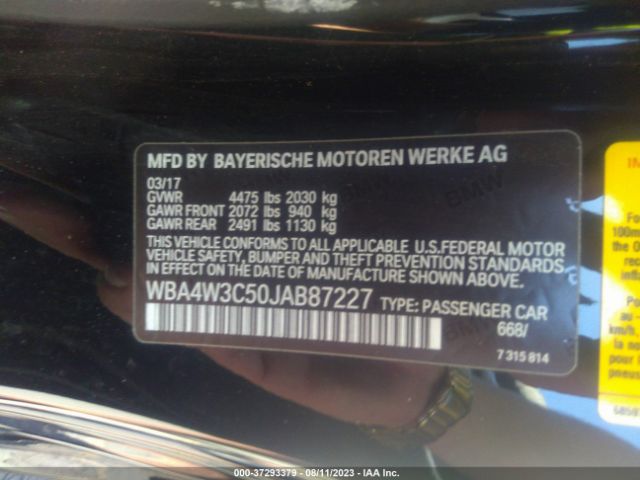 WBA4W3C50JAB87227 BMW 4 Series 430i