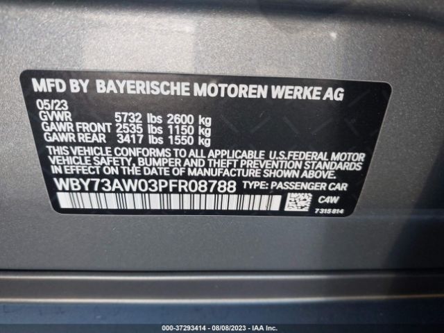 WBY73AW03PFR08788 BMW I4 Edrive40