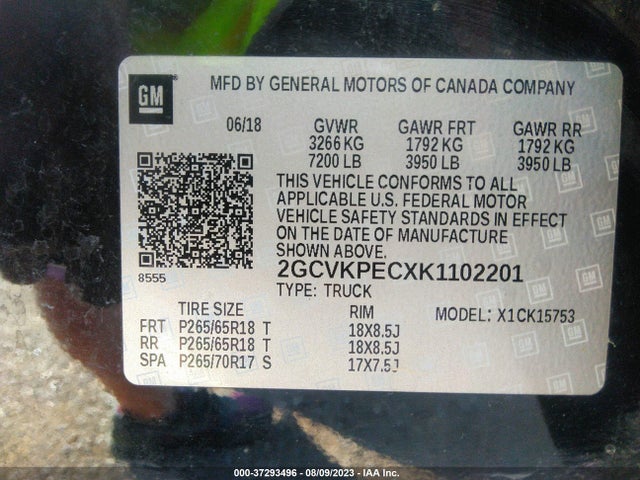 Chevrolet Silverado 1500 Ld Lt 2019 2GCVKPECXK1102201 Image 9