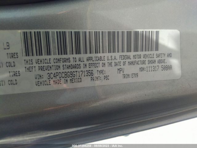 3C4PDCBG9GT171356 Dodge Journey Sxt