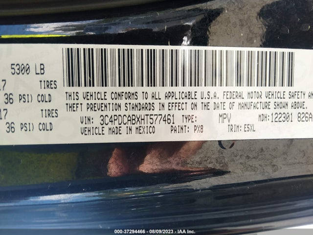 Dodge JOURNEY SE 2017 3C4PDCABXHT577461 Image 9