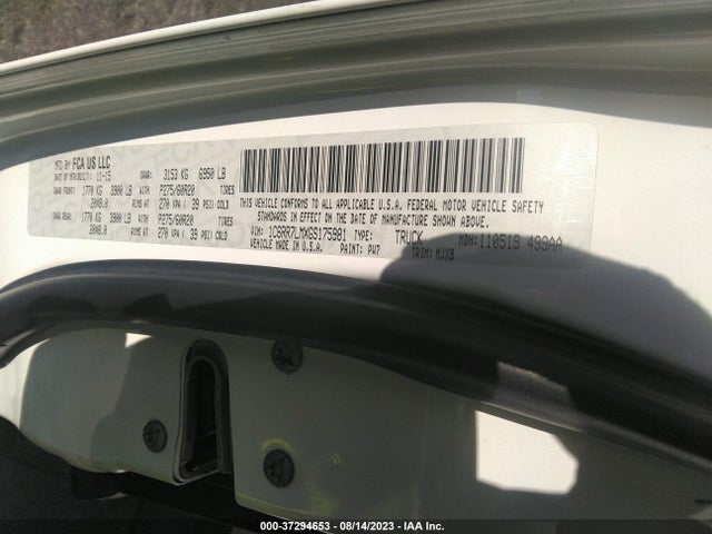 1C6RR7LMXGS175981 RAM 1500 Lone Star