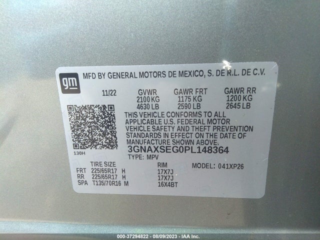 Chevrolet EQUINOX LS 2023 3GNAXSEG0PL148364 Image 9
