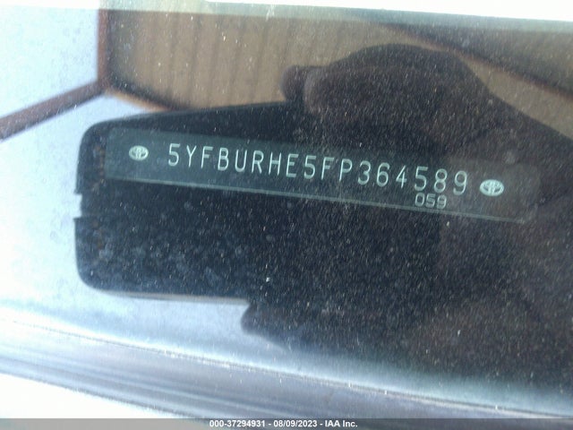 Toyota Corolla L/le/s/s Plus/le Plus 2015 5YFBURHE5FP364589 Image 9