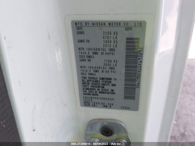 3N6CM0KN1GK693297 Nissan NV200 SV