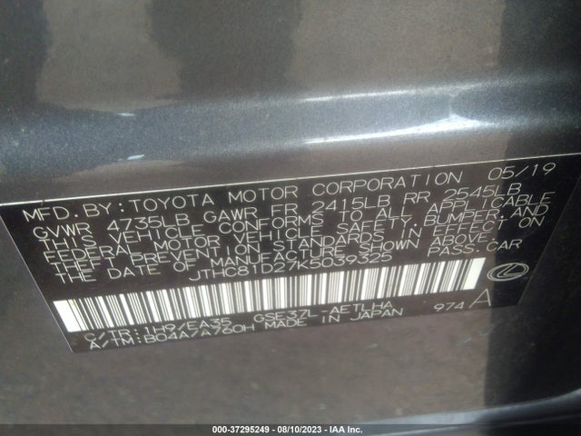 JTHC81D27K5039325 Lexus Is Is 300
