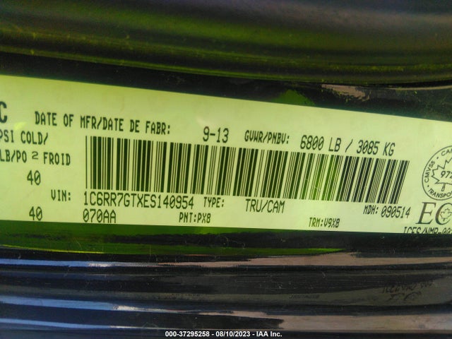 1C6RR7GTXES140954 RAM 1500 Slt