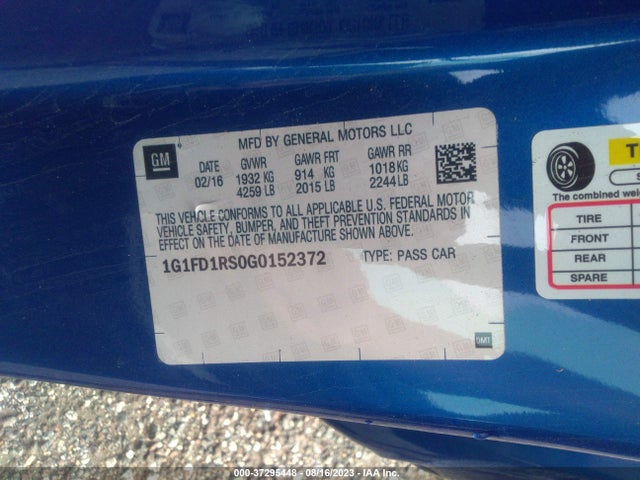 Chevrolet Camaro 2lt 2016 1G1FD1RS0G0152372 Image 9