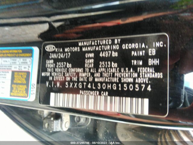 5XXGT4L30HG150574 KIA Optima Lx