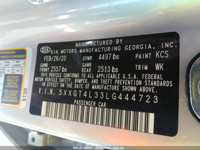 5XXGT4L33LG444723 KIA Optima Lx