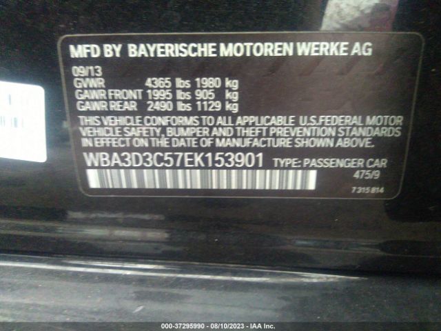 WBA3D3C57EK153901 BMW 3 Series 328d