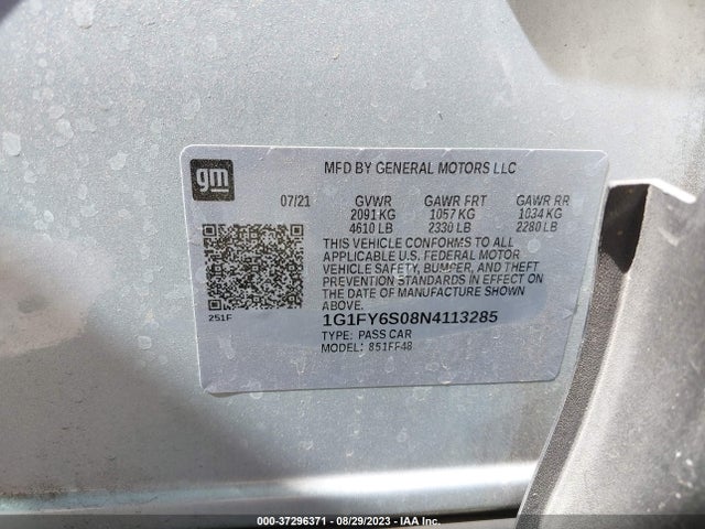 2022 Chevrolet Bolt EUV, VIN: 1G1FY6S08N4113285