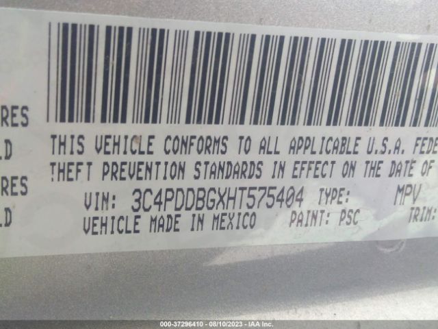 3C4PDDBGXHT575404 Dodge Journey Sxt