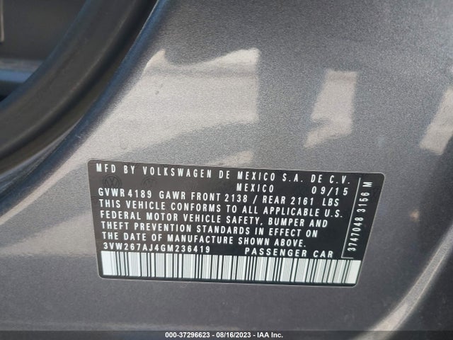 3VW267AJ4GM236419 Volkswagen Jetta Sedan 1.4t S