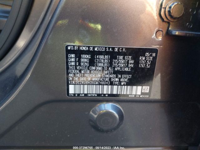 3CZRU6H3XGM748043 Honda HR-V LX