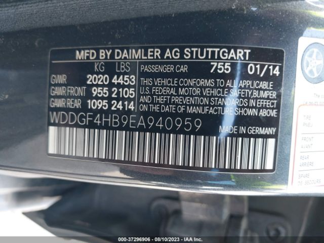 WDDGF4HB9EA940959 Mercedes-Benz C-class C 250