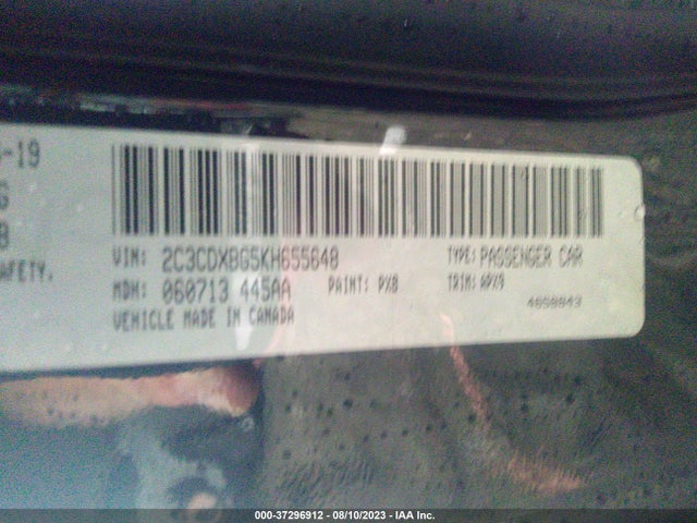 2019 DODGE CHARGER 2C3CDXBG5KH655648 Photo 8