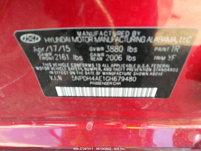 Hyundai Elantra Value Edition 2016 5NPDH4AE1GH679480 Image 14