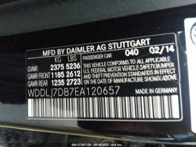 WDDLJ7DB7EA120657 Mercedes-Benz Cls-class Cls 550