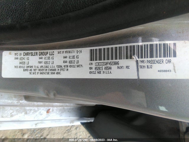 1C3CCCEG0FN523806 Chrysler 200 C