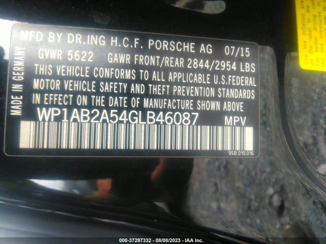 2016 PORSCHE MACAN WP1AB2A54GLB46087 Photo 8