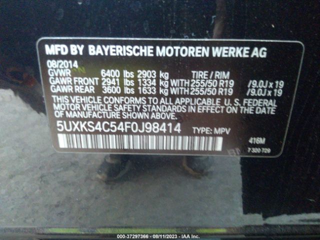 5UXKS4C54F0J98414 BMW X5 Xdrive35d