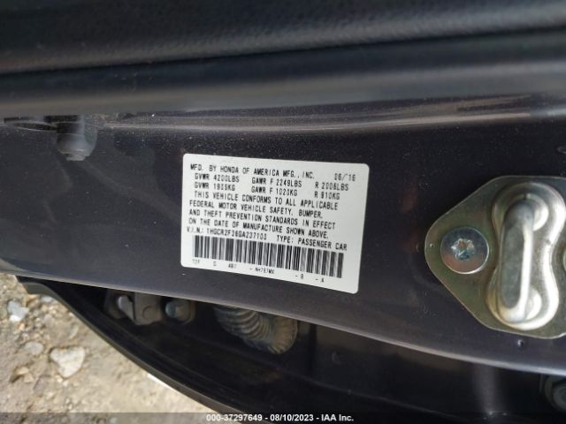 1HGCR2F36GA237100 Honda ACCORD LX