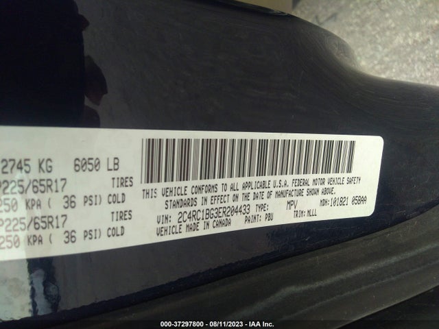 2C4RC1BG3ER204433 Chrysler Town & Country Touring