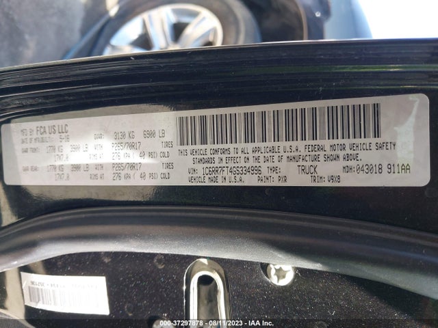 1C6RR7FT4GS334996 RAM 1500 Express