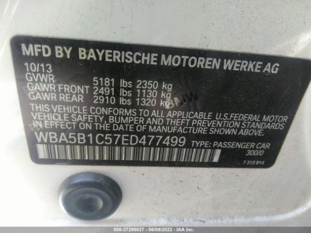 WBA5B1C57ED477499 BMW 5 Series 535i