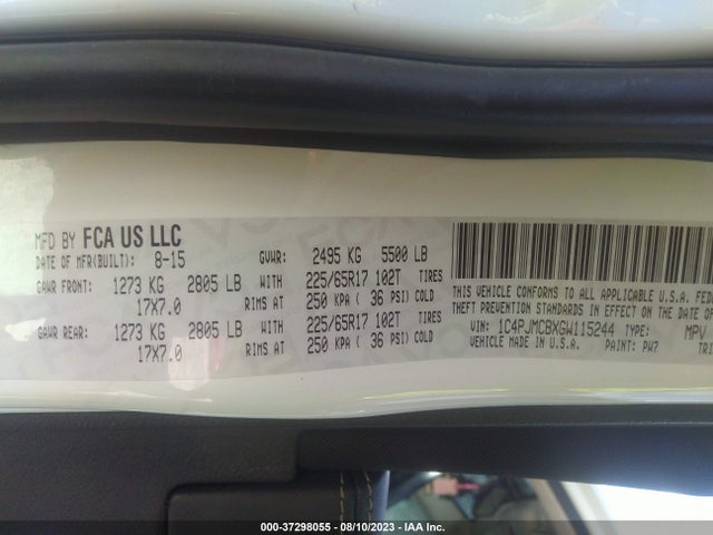 1C4PJMCBXGW115244 Jeep Cherokee Latitude