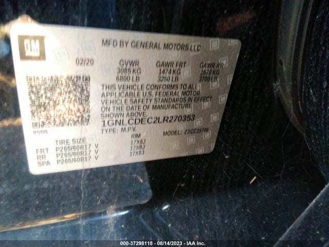 Chevrolet Tahoe Commercial 2020 1GNLCDEC2LR270353 Image 9
