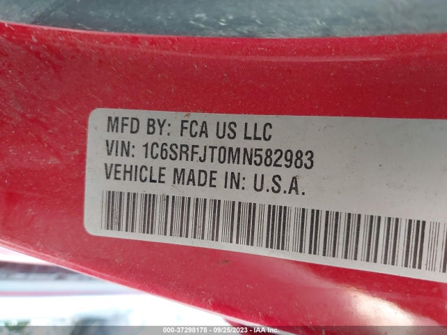 1C6SRFJT0MN582983 RAM 1500 Laramie