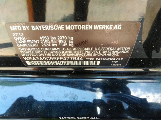 WBA3A9C55EF477644 BMW 3 Series 335i