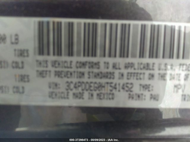 3C4PDDEG0HT541452 Dodge JOURNEY GT